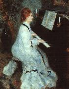 Pierre Renoir Lady at Piano Spain oil painting artist